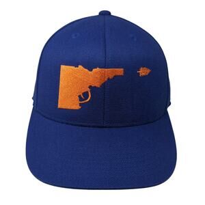 Idaho Tree Gun Fitted Baseball Cap Blue 7 5/8 Lightweight Embroidered 210 Fitted